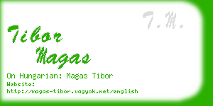 tibor magas business card